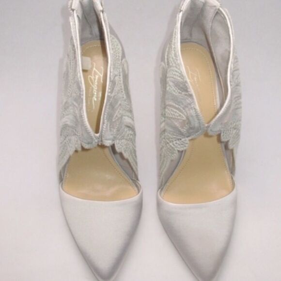 NWT Vince Camuto Gray Silver Heels - Picture 4 of 8